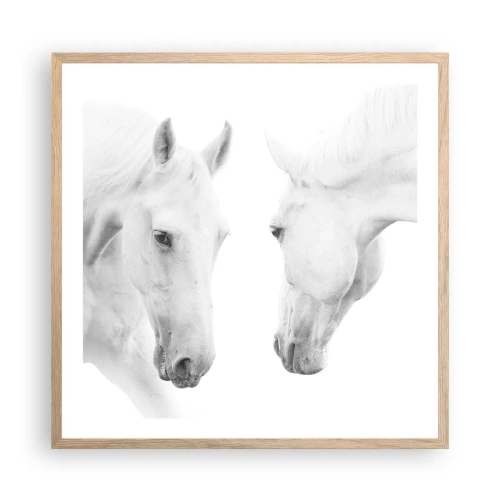 Affisch i ram av ljusek - Är det vänskap…? - 60x60 cm