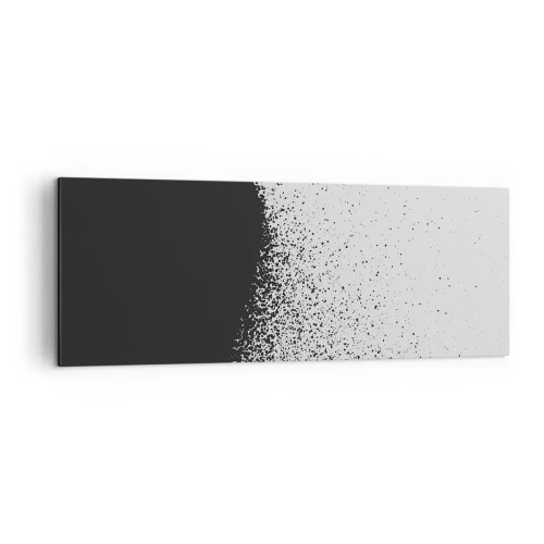 Canvastavla - Bild på duk - Partiklarnas rörelse - 140x50 cm