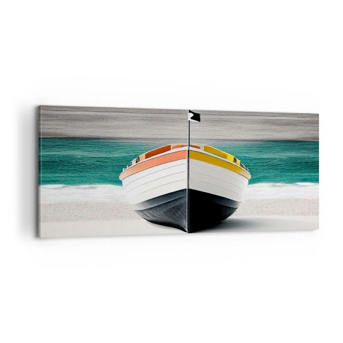 Canvastavla - Bild på duk - På sin plats - 100x40 cm