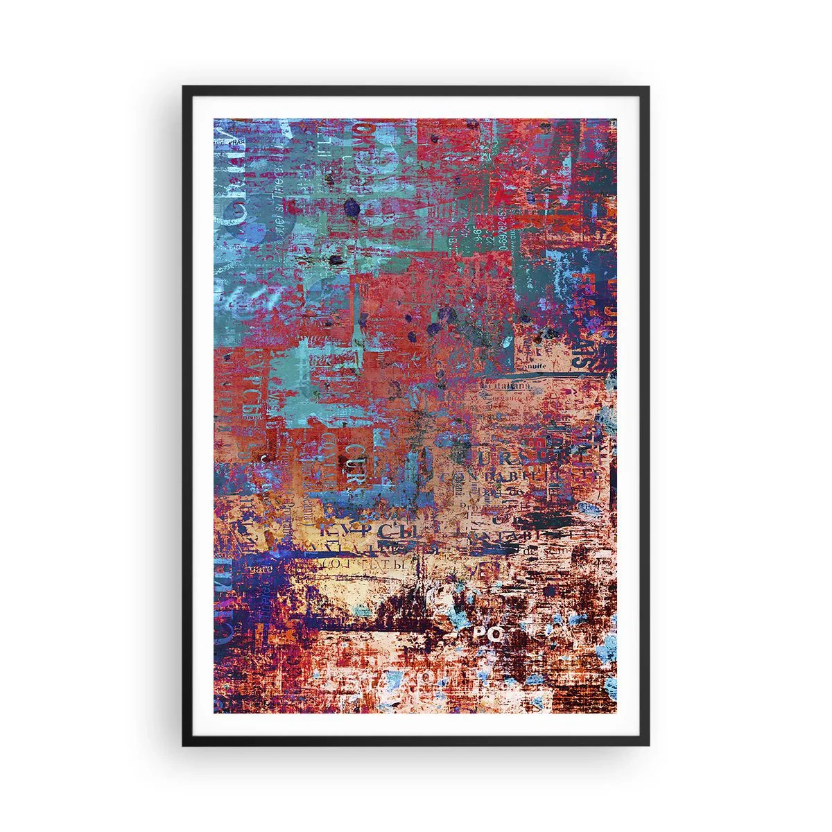 Affisch i svart ram - Minne och icke-minne - 70x100 cm