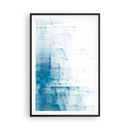 Affisch i svart ram - Hur utrymmet blev till - 61x91 cm