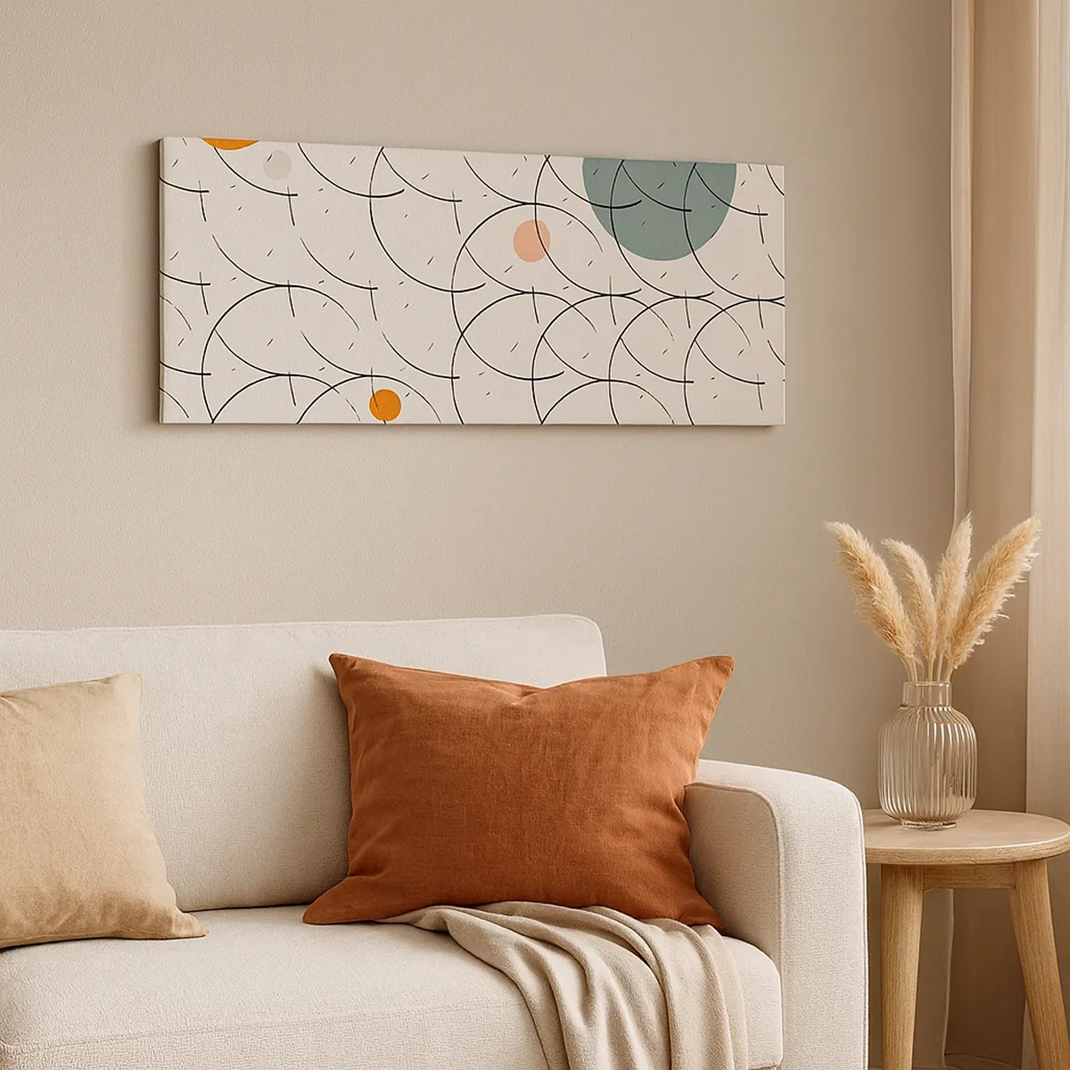 Canvastavla - Bild på duk - I popkonstens anda - 30x30 cm