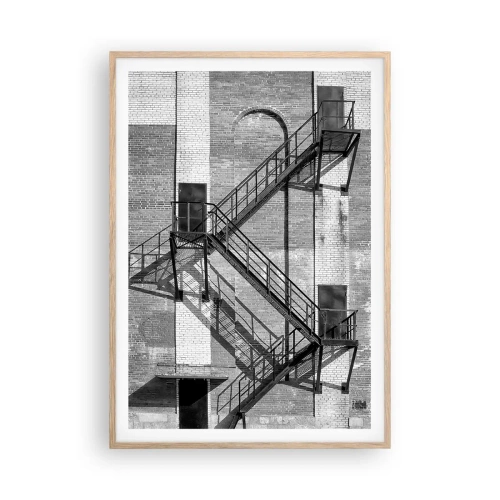 Affisch i ram av ljusek - Industriell stil - 70x100 cm