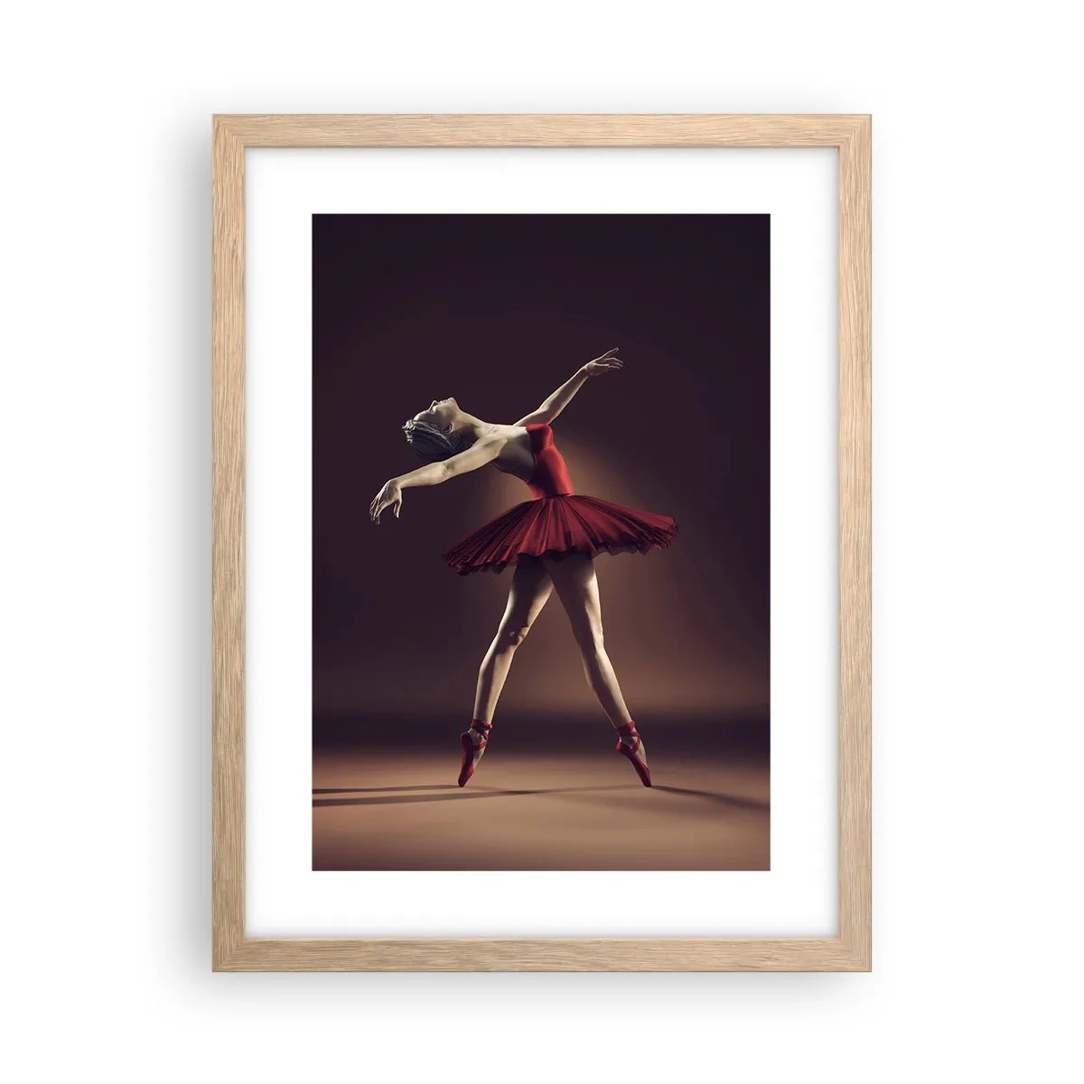 Affisch i ram av ljusek - Prima ballerina - 30x40 cm