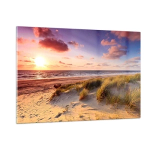 Glastavla - Bild på glas - Luften luktar sommar - 120x80 cm