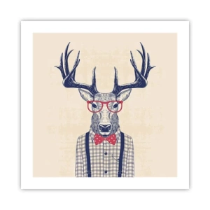 Affisch - Rolig extravagans - 50x50 cm