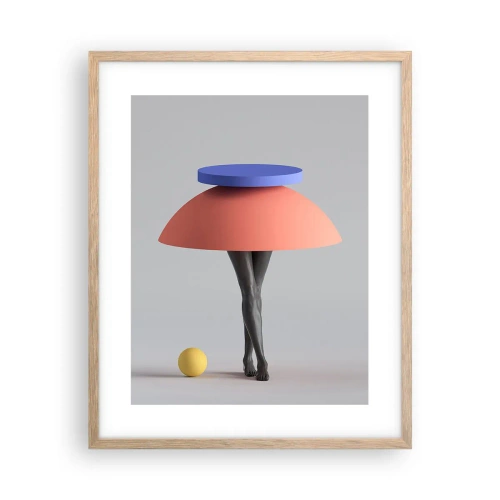 Affisch i ram av ljusek - Surrealistisk komposition - 40x50 cm