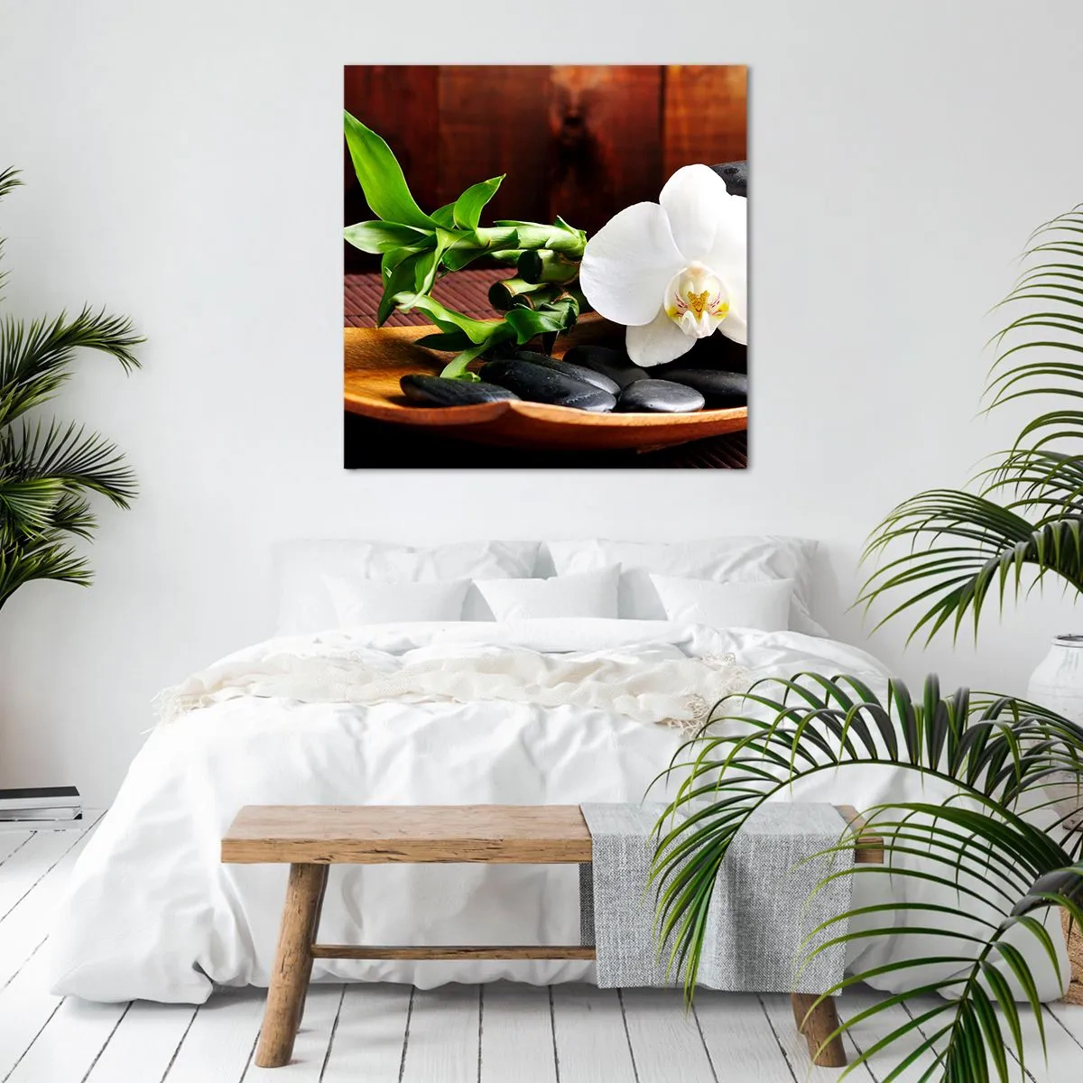 Canvastavla - Bild på duk - Bli berörd av naturen - 40x40 cm