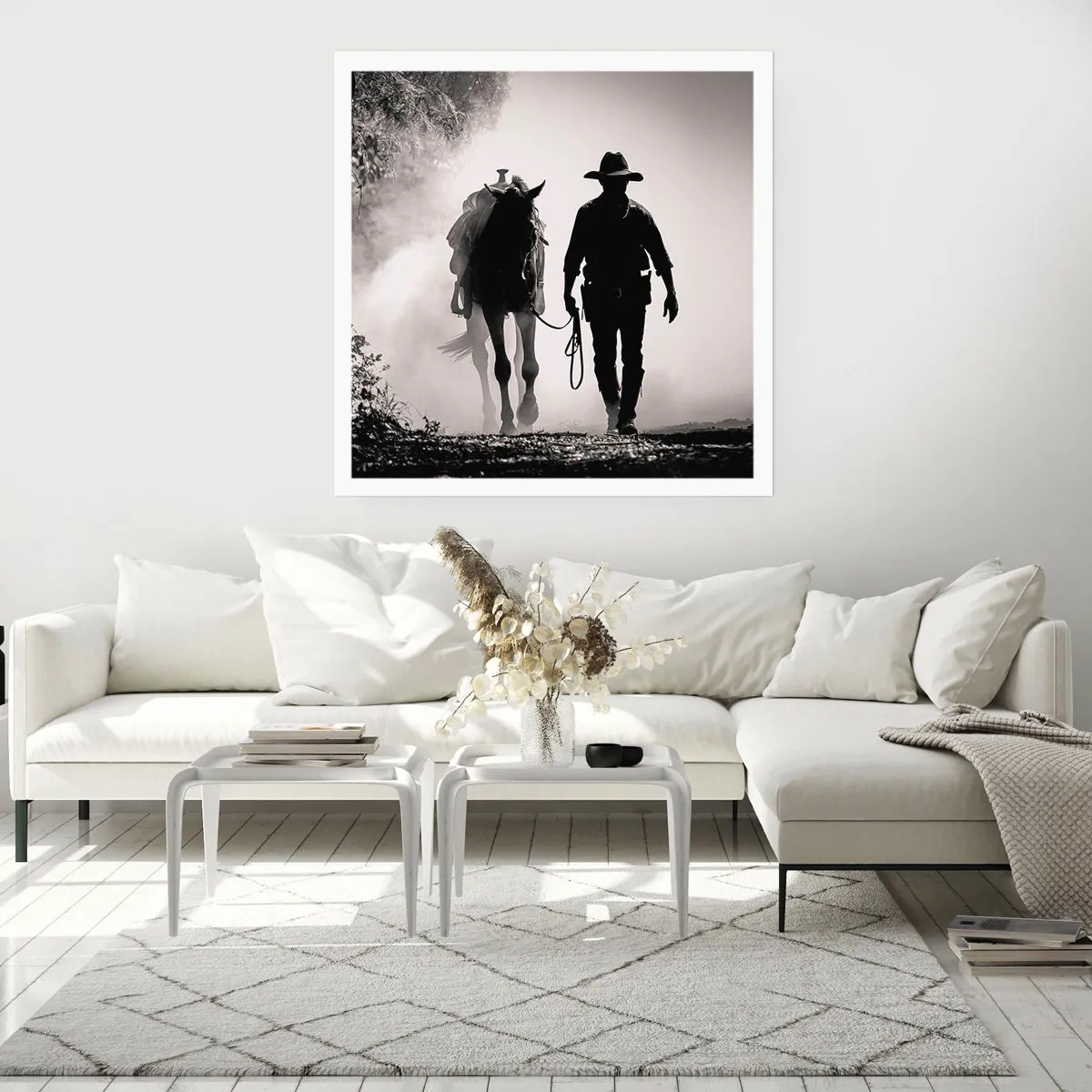 Affisch - En morgon i Texas - 40x40 cm