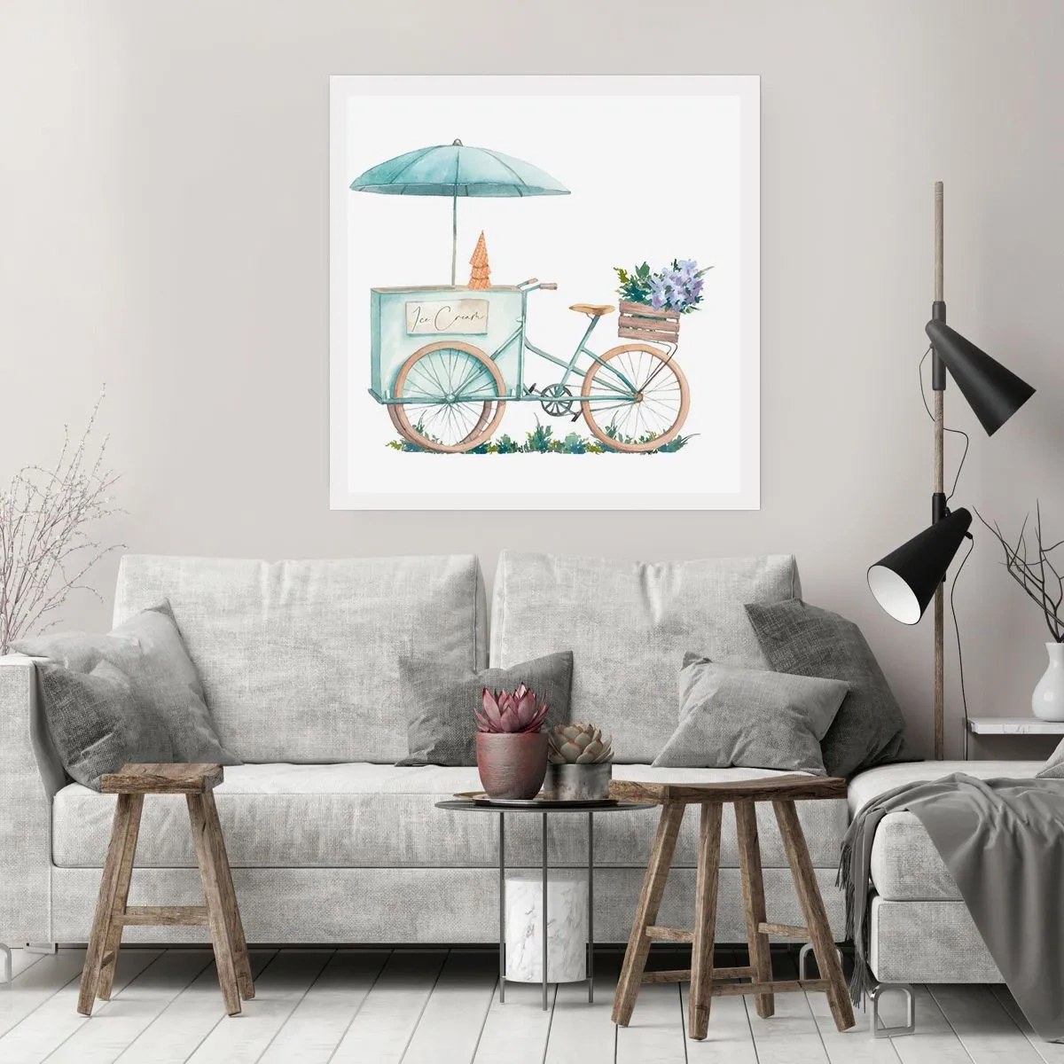 Affisch - Sött minne av sommaren - 60x60 cm