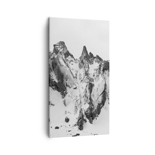 Canvastavla - Bild på duk - Granitfarlig bergsrygg - 45x80 cm
