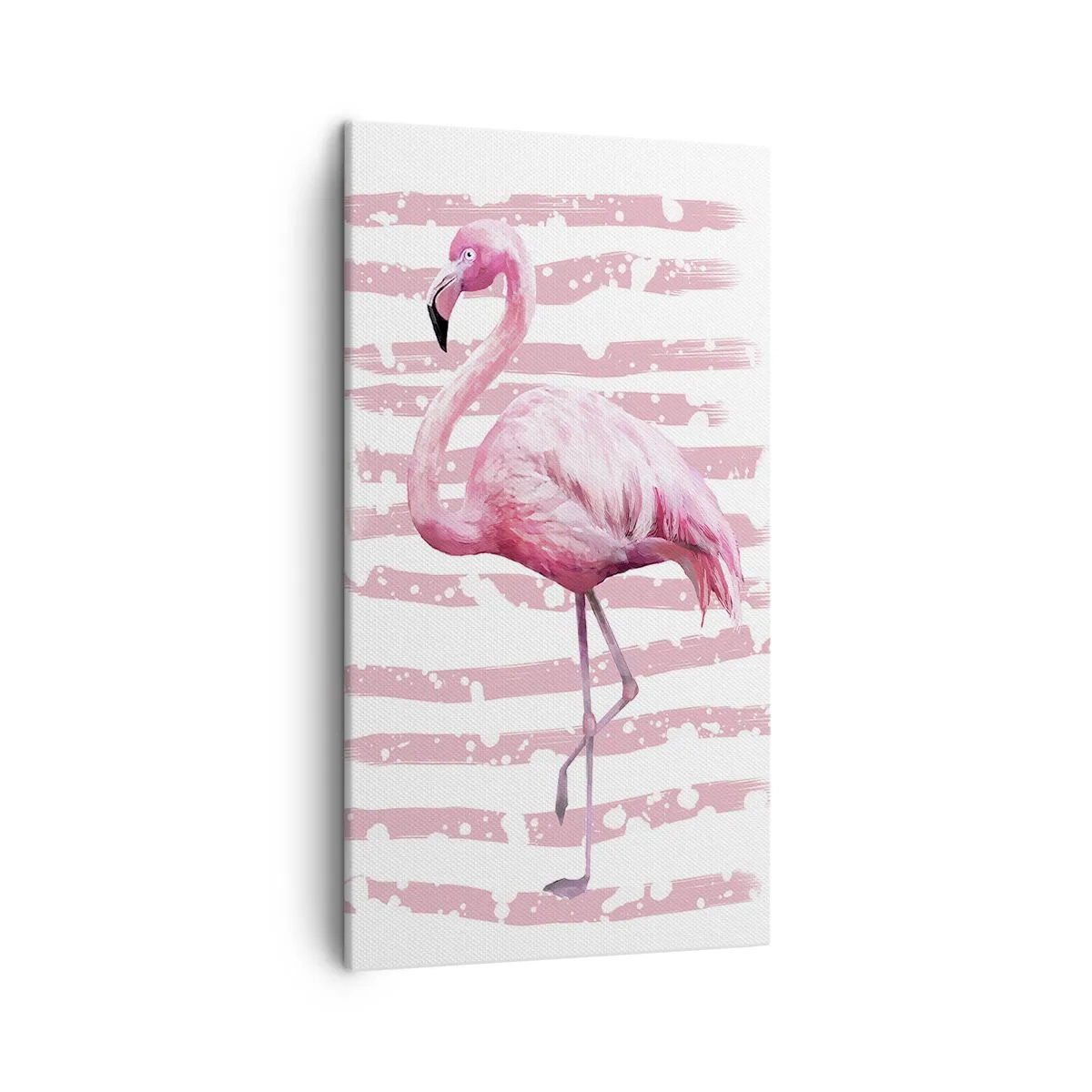 Canvastavla - Bild på duk - Med värdighet trots i rosa färg - 45x80 cm