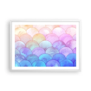 Affisch i vit ram - Pärlskal - 70x50 cm