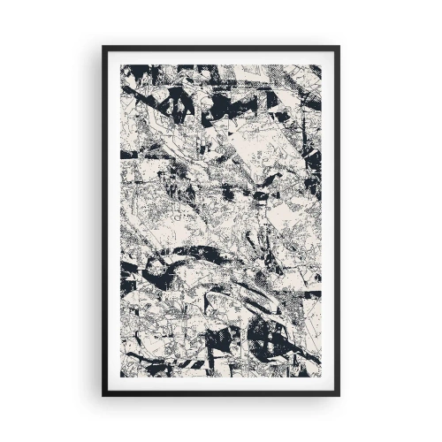 Affisch i svart ram - Motsatsernas interpenetration - 61x91 cm