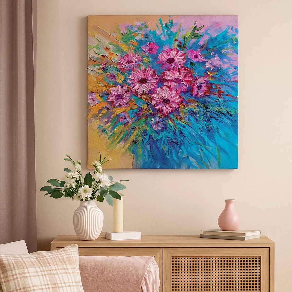 Canvastavla - Bild på duk - Livets energi - 30x30 cm