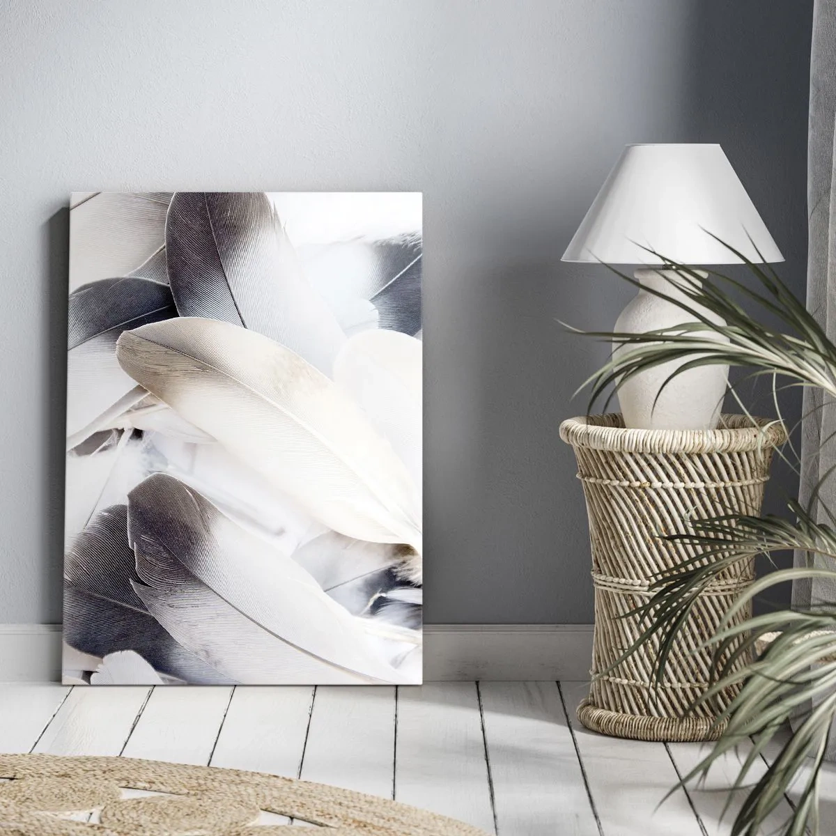 Canvastavla - Bild på duk - Nästan änglalik - 80x120 cm