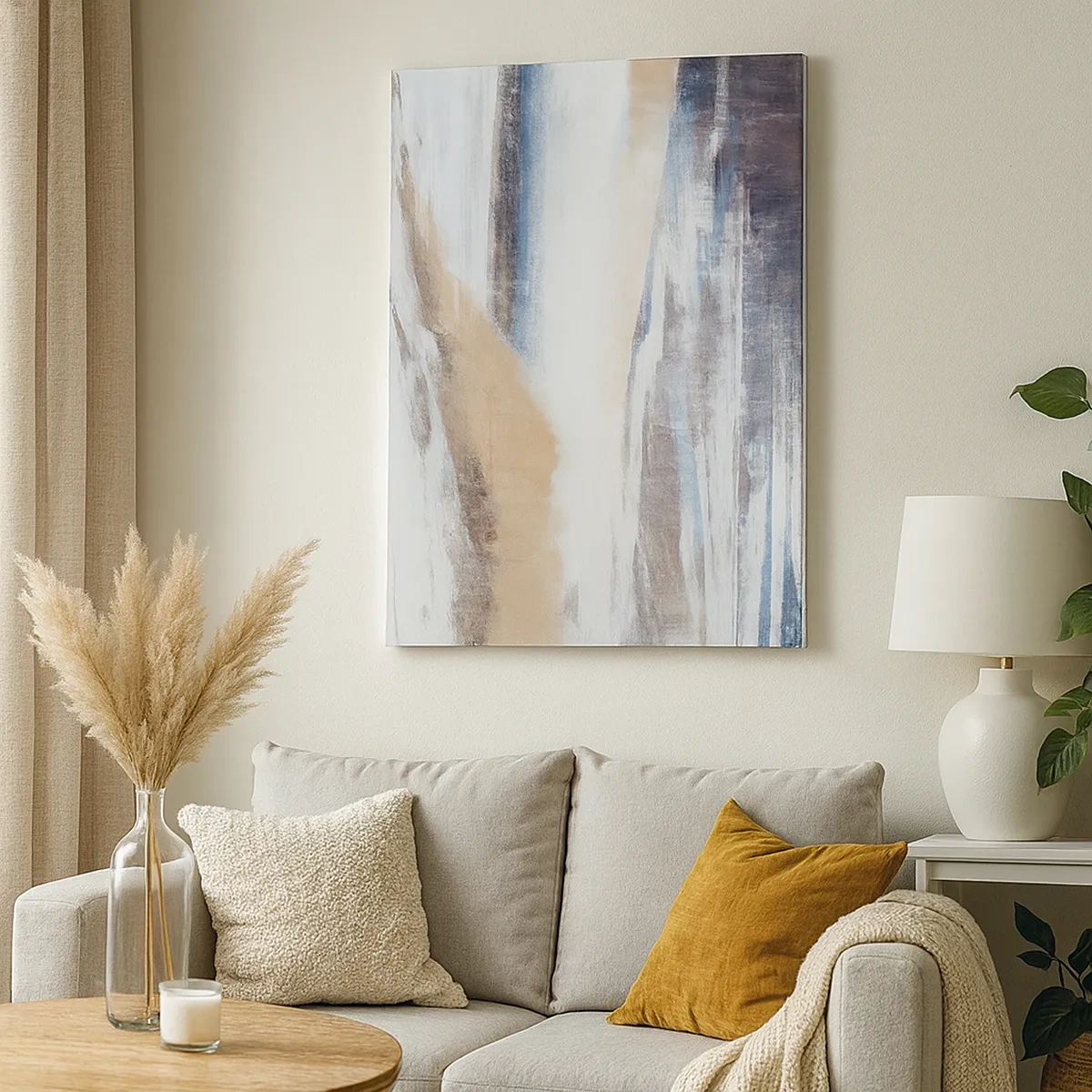 Canvastavla - Bild på duk - Vinterkomposition - 50x70 cm