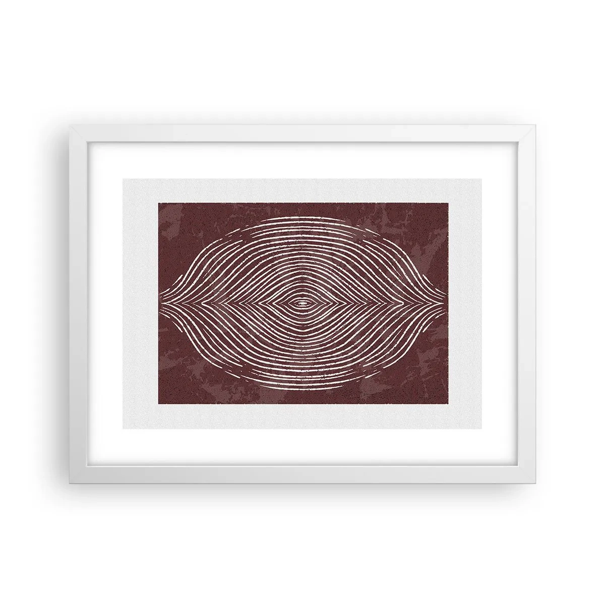 Affisch i vit ram - Rymden talar - 40x30 cm