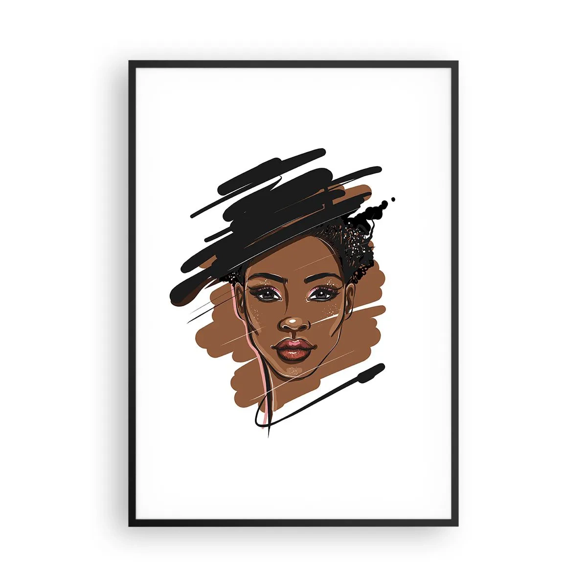 Affisch i svart ram - Söt som choklad - 70x100 cm