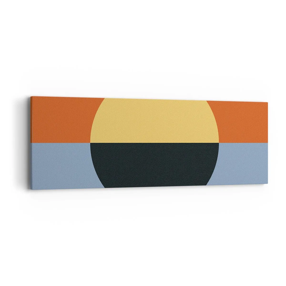 Canvastavla - Bild på duk - Komposition av värme och kyla - 90x30 cm