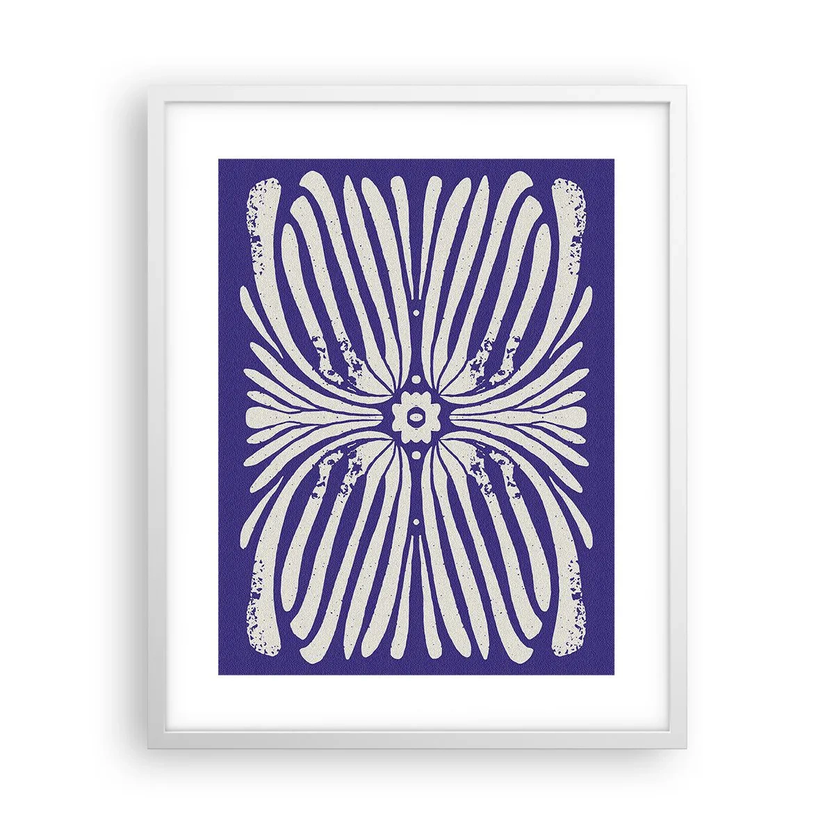 Affisch i vit ram - Etnisk inspiration - 40x50 cm