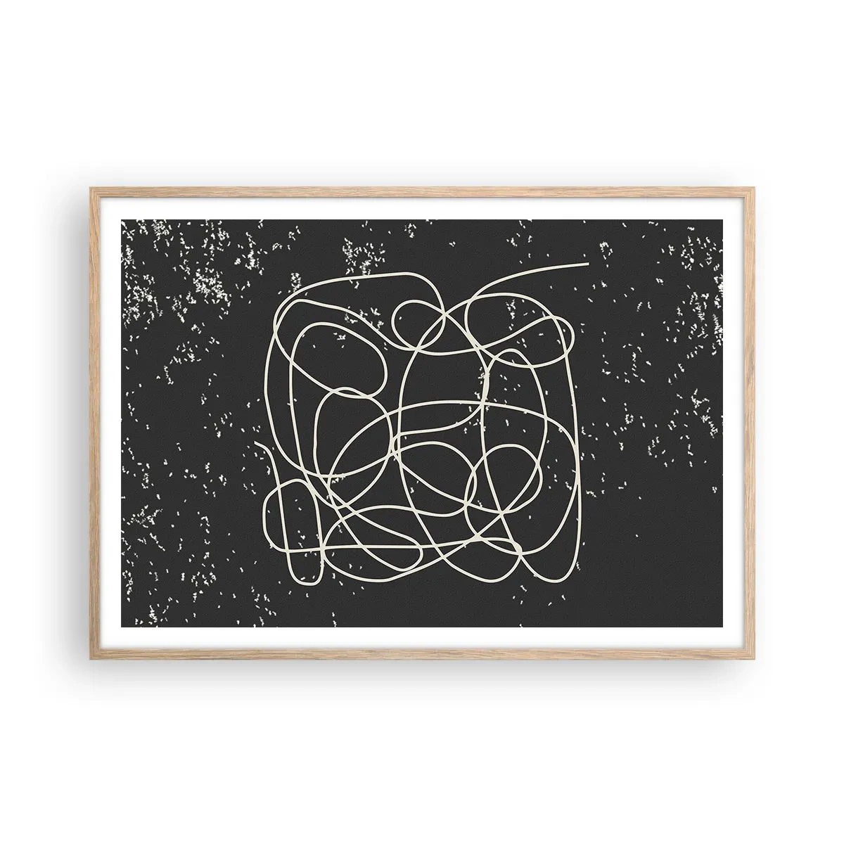 Affisch i ram av ljusek - Vilsegångna tankar - 100x70 cm