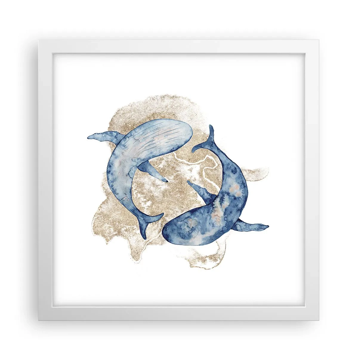 Affisch i vit ram - Vänskap eller kärlek? - 30x30 cm