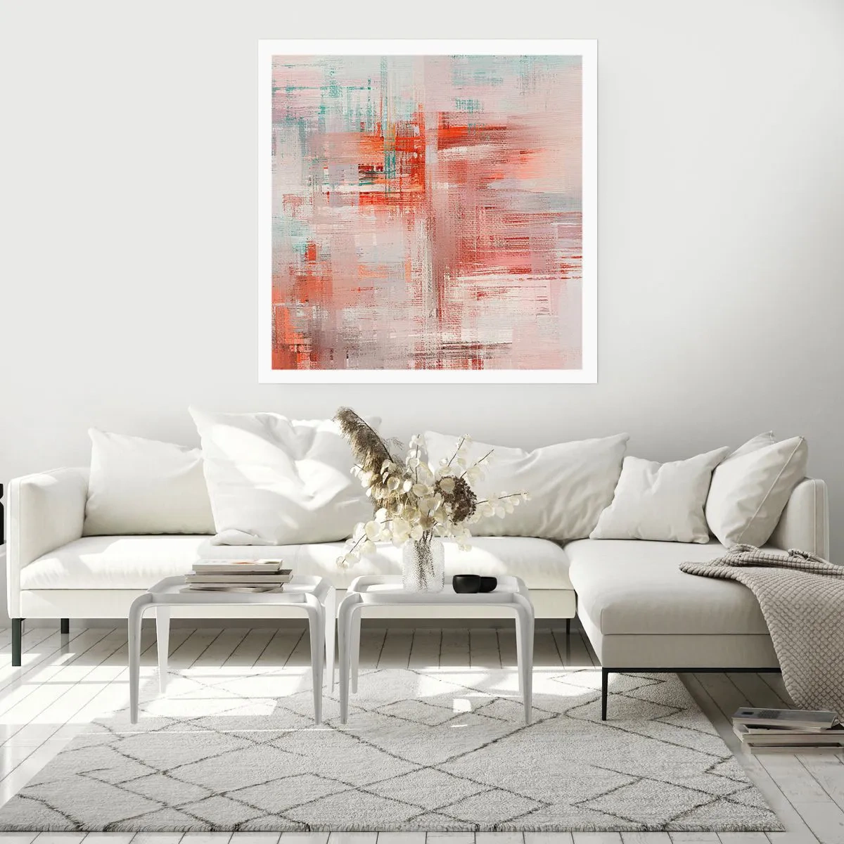 Affisch - Dimmigt. Rosa - 40x40 cm