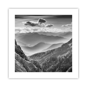 Affisch - Ända fram till horisonten - 40x40 cm