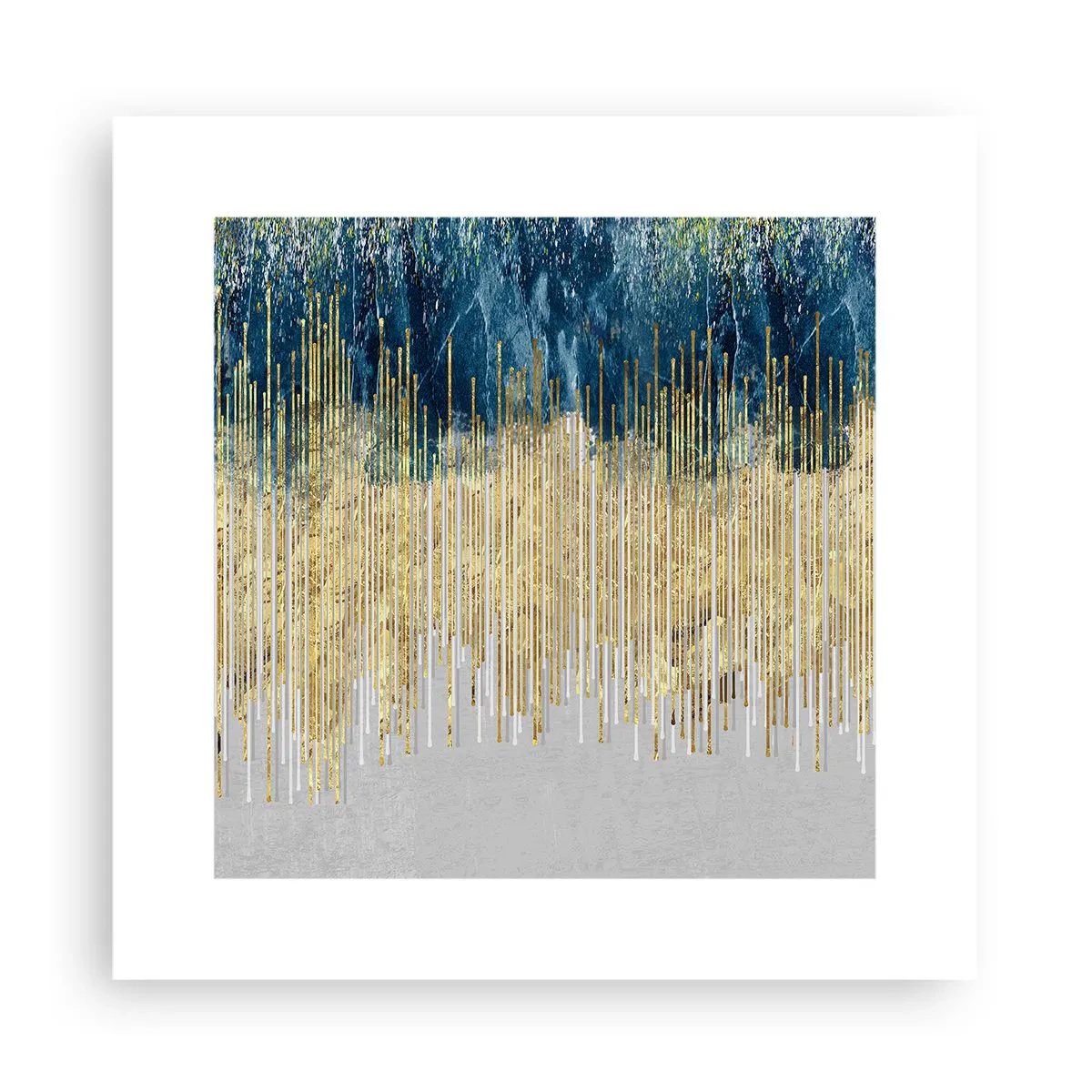 Affisch - Förgylld gräns - 30x30 cm