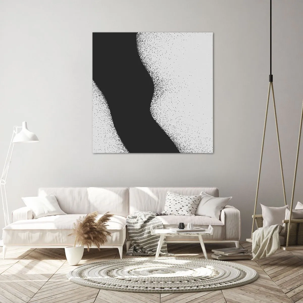 Canvastavla - Bild på duk - Flytande balans - 50x50 cm