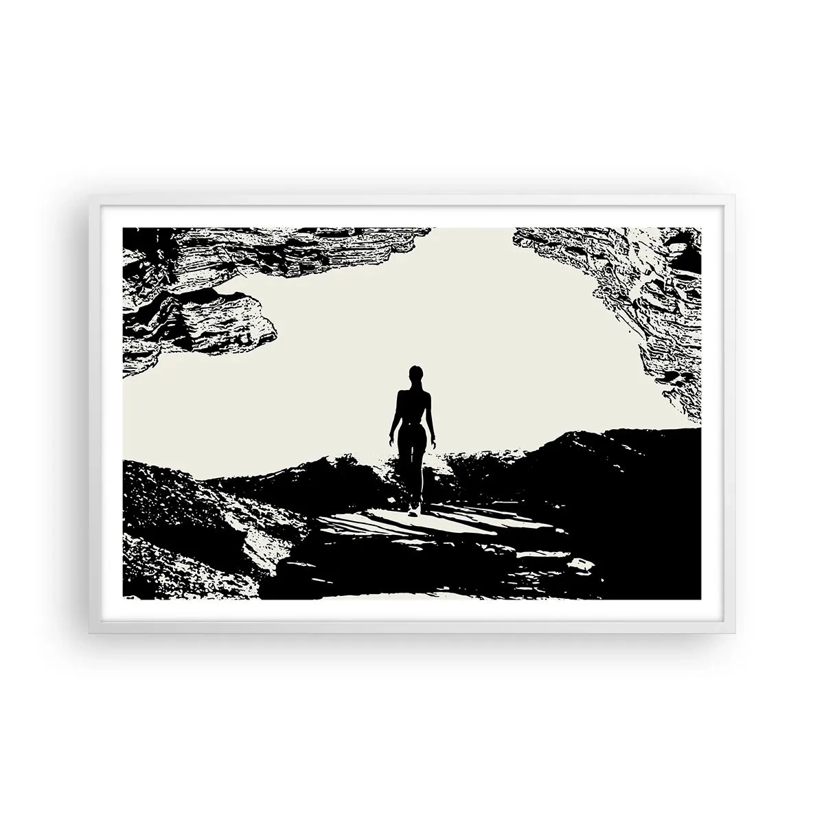 Affisch i vit ram - En ny blick - 91x61 cm