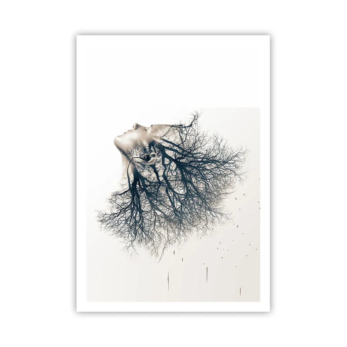 Affisch - Lyssnar på trädens viskningar - 70x100 cm