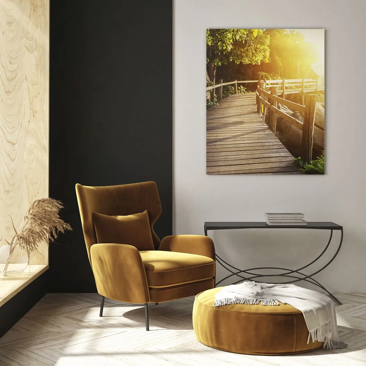 Glastavla - Bild på glas - Nästa kurva, nästa underverk - 50x70 cm