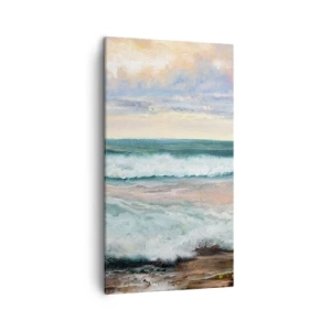 Canvastavla - Bild på duk - Här kan du släta ut din själ - 45x80 cm
