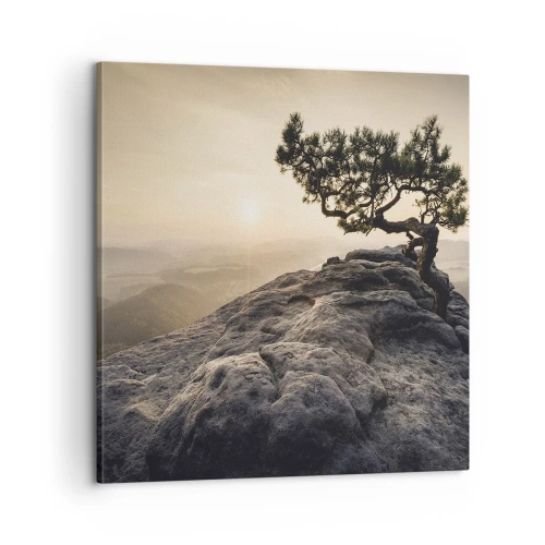 Canvastavla - Bild på duk - Livet vinner alltid - 60x60 cm