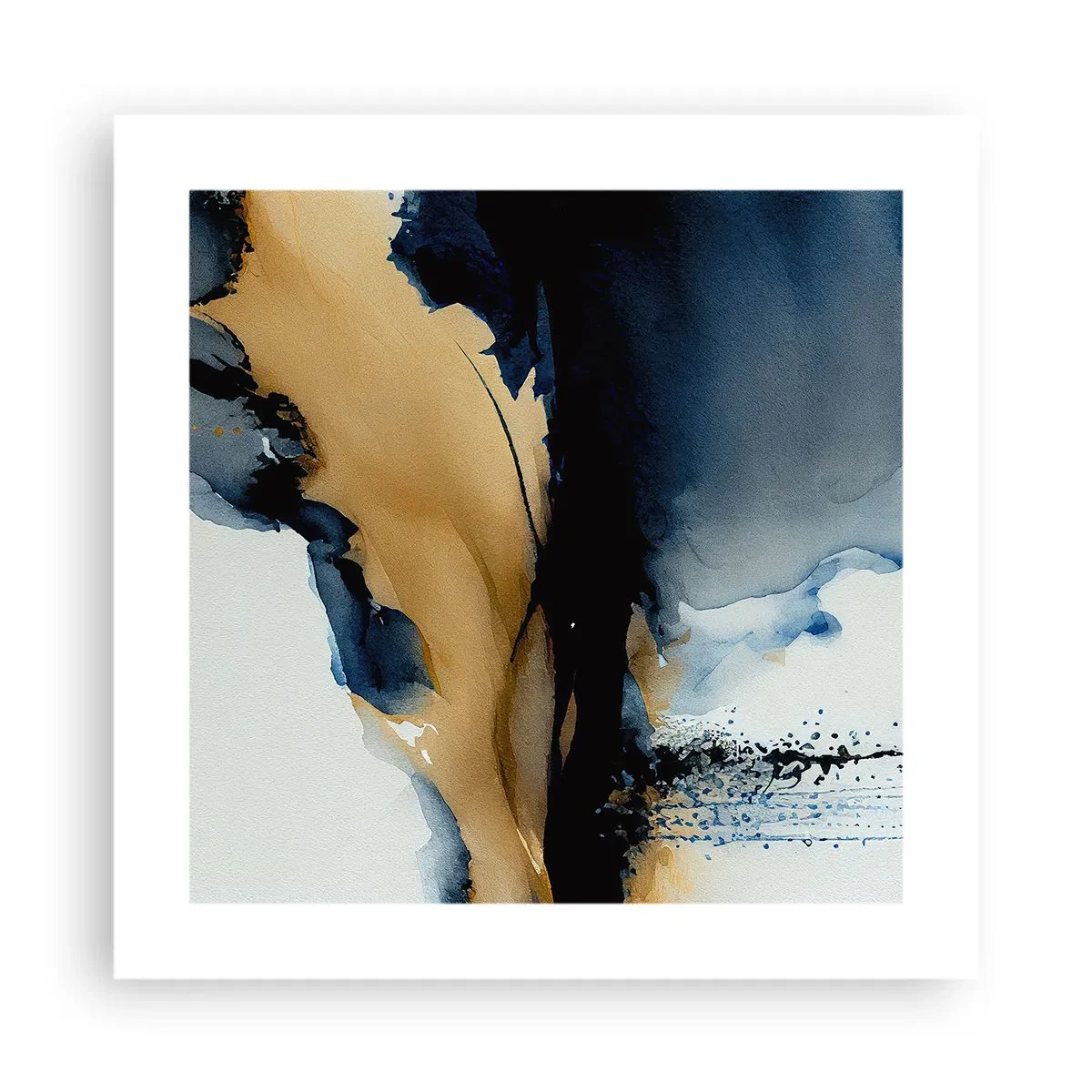 Affisch - Bakom ridån - 40x40 cm