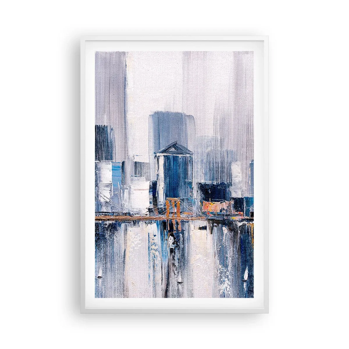 Affisch i vit ram - New York-impression - 61x91 cm