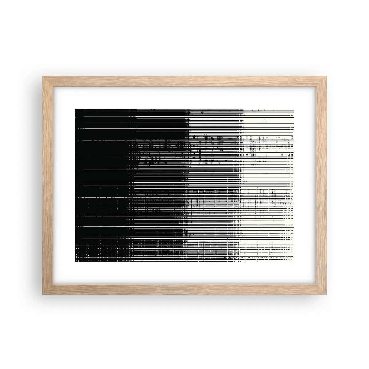 Affisch i ram av ljusek - Vågor och vibrationer - 40x30 cm