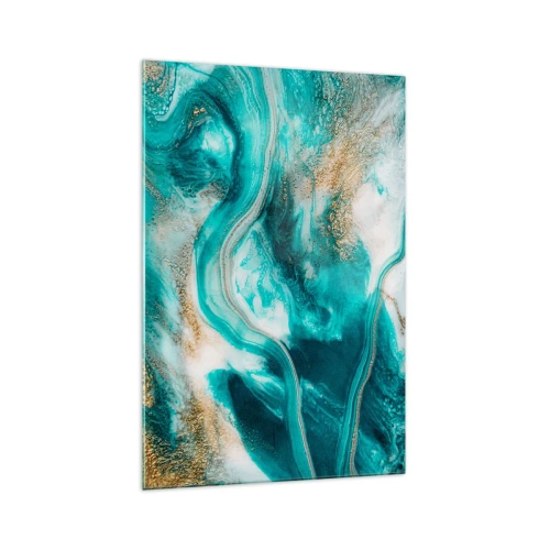 Glastavla - Bild på glas - Guldflod - 70x100 cm