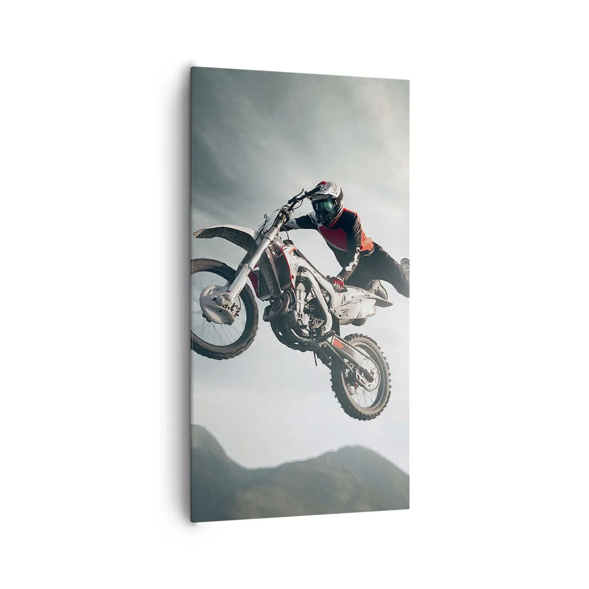 Canvastavla - Bild på duk - No risk, no fun - 65x120 cm