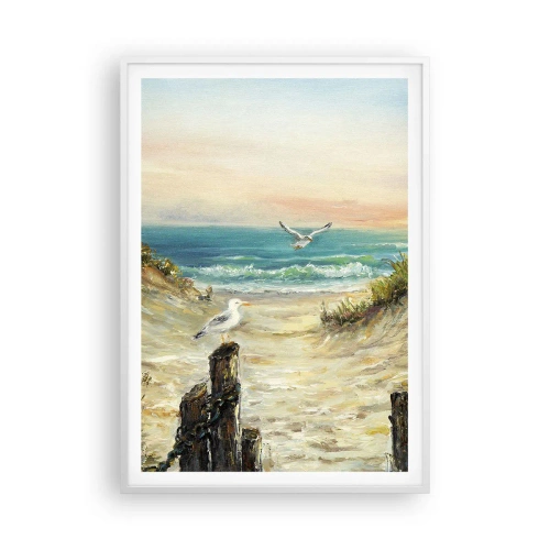 Affisch i vit ram - Vindstilla - 70x100 cm