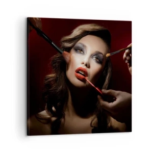 Canvastavla - Bild på duk - Skönhet försänkt i sina drömmar - 60x60 cm