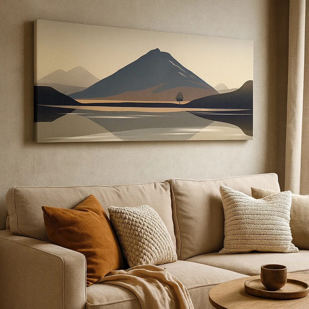 Canvastavla - Bild på duk - Spegelbild - 30x30 cm