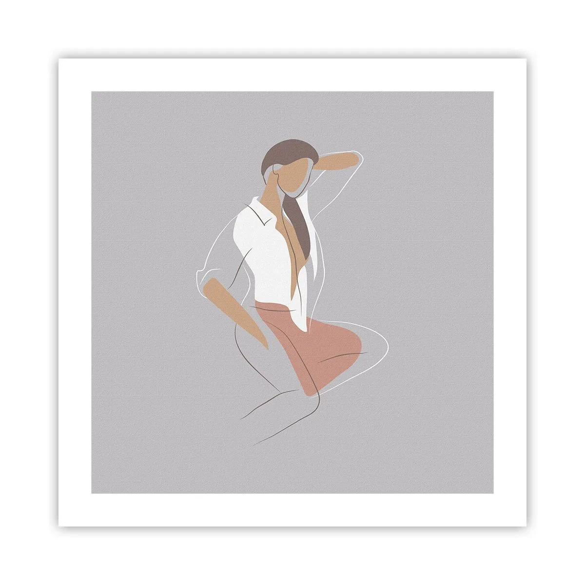 Affisch - Charmens kontur - 50x50 cm