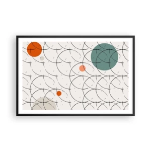 Affisch i svart ram - I popkonstens anda - 91x61 cm