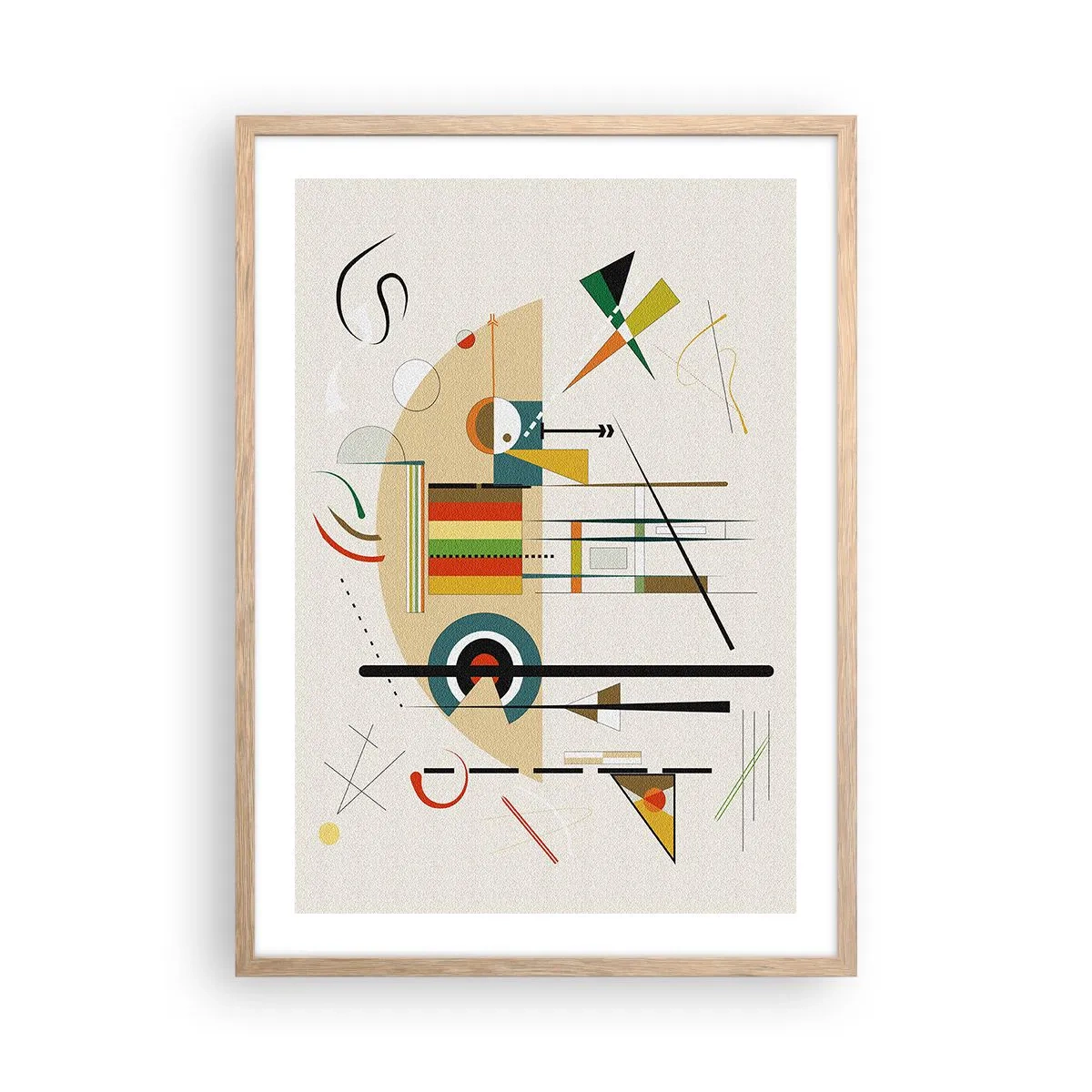 Affisch i ram av ljusek - Så världen skrattar - 50x70 cm