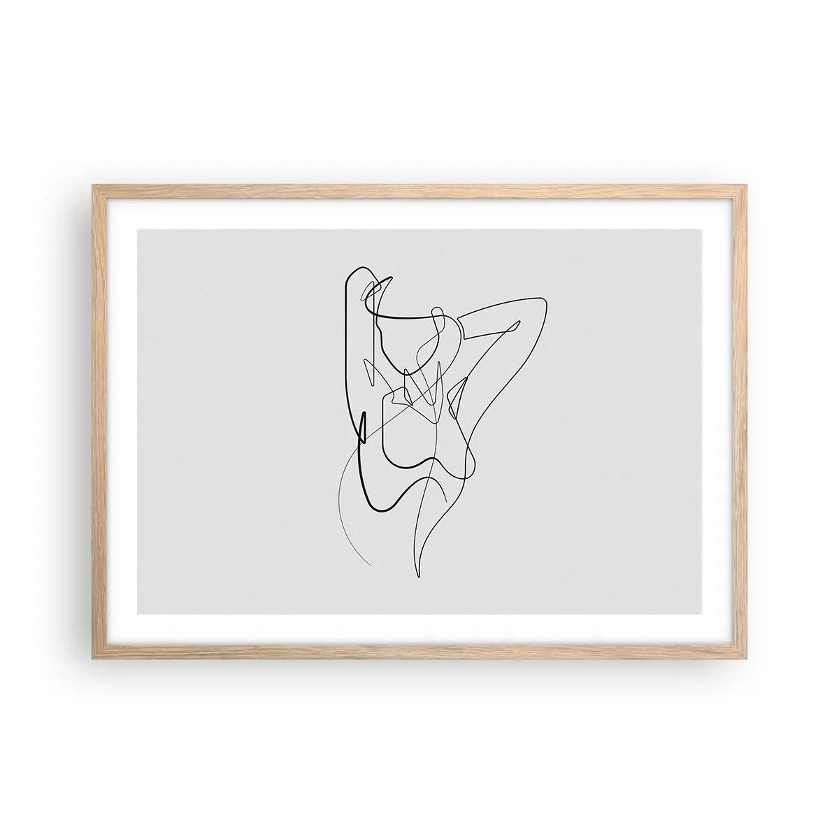 Affisch i ram av ljusek - Hurdan du är... - 70x50 cm