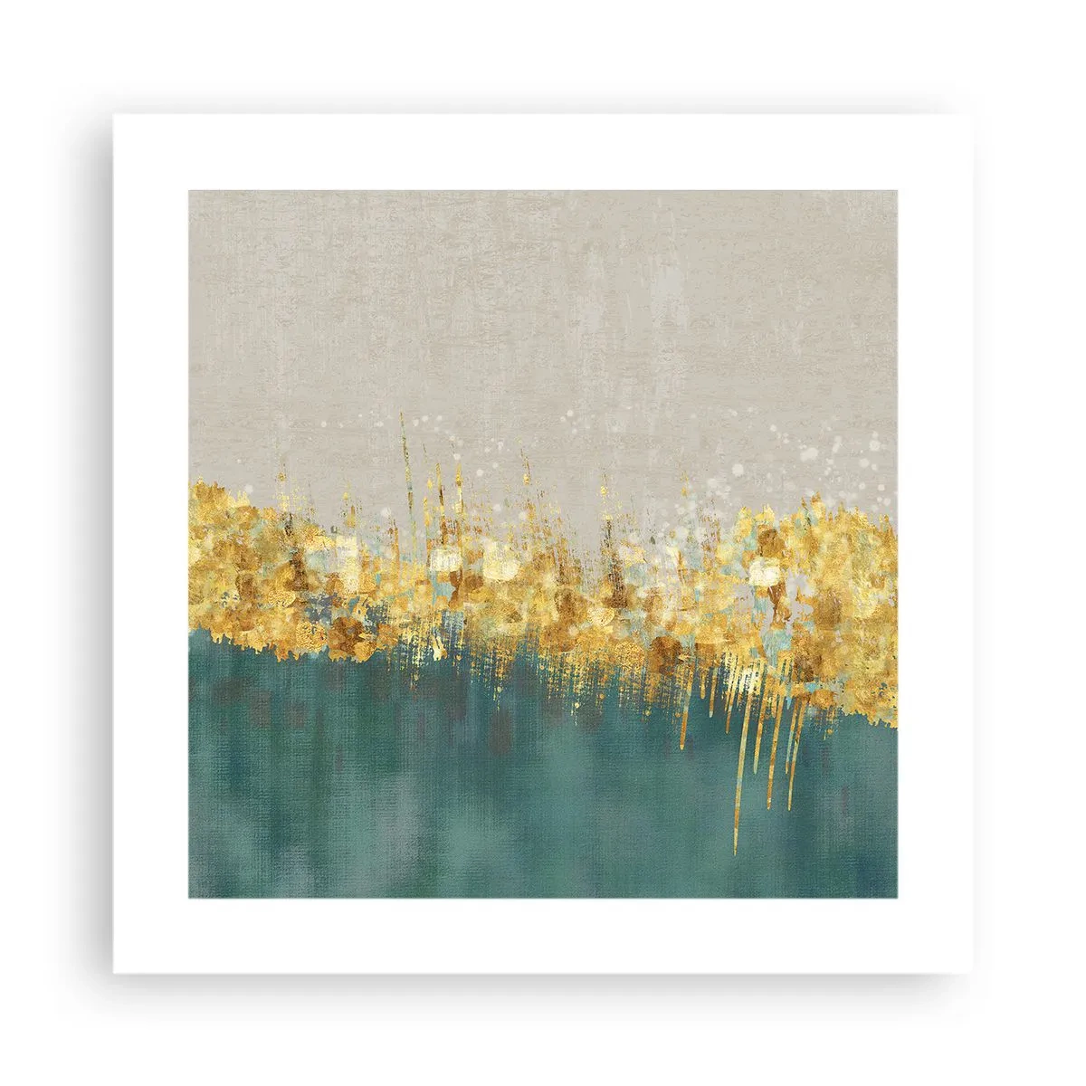 Affisch - Den gyllene gränsen - 40x40 cm