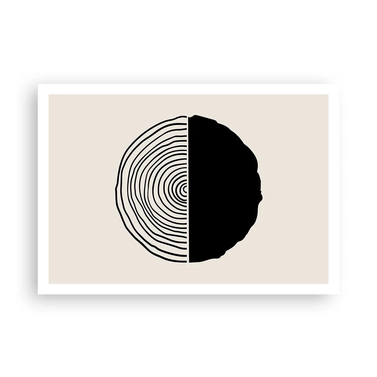 Affisch - Hälften hälften - 100x70 cm